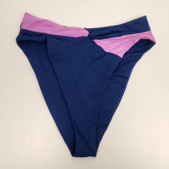 L*Space Nancy Lee Bitsy Bikini Bottom in Indigo Rosebud Size Medium - Picture 2 of 3